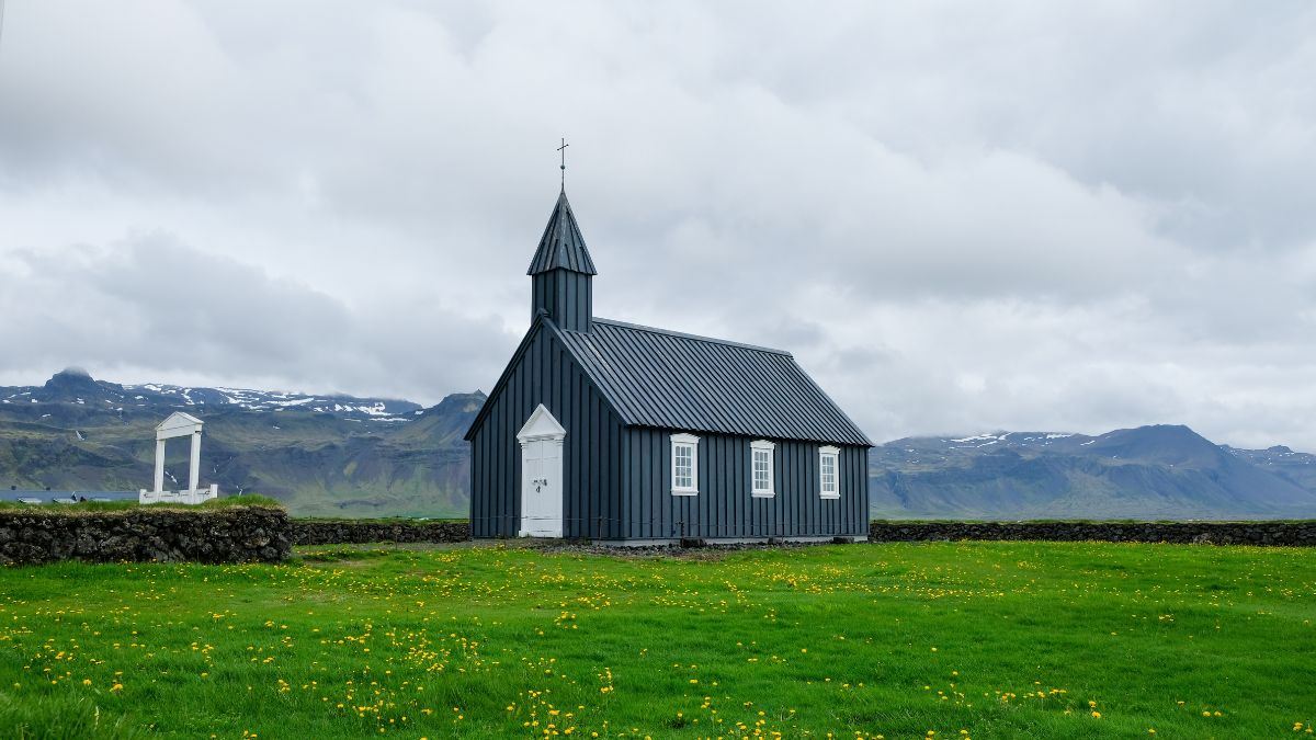 Búðakirkja op het schiereiland Snæfellsnes