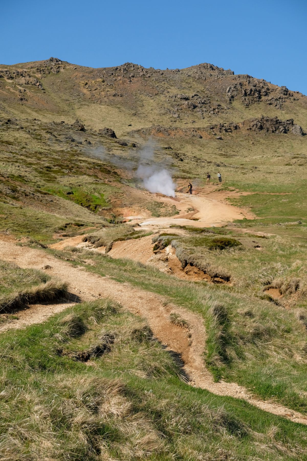 Reykjadalur wandeling naar de warmwaterbron langs de Golden Circle