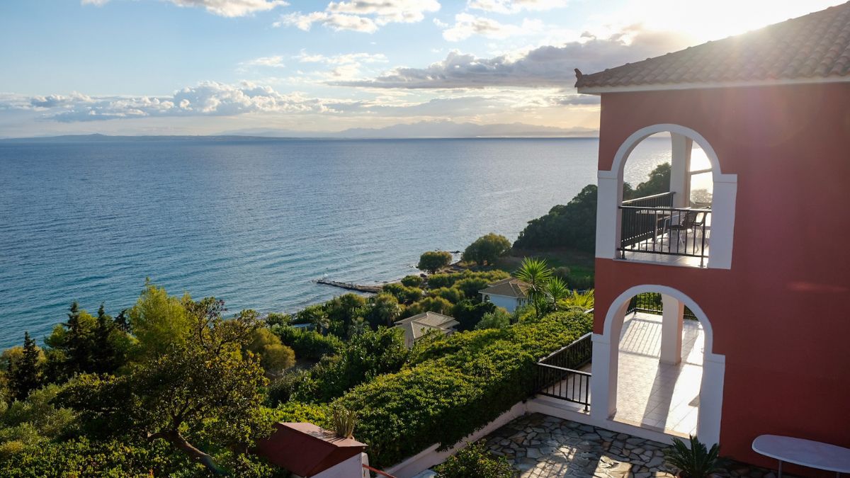 Uitzicht vanop Zakynthos