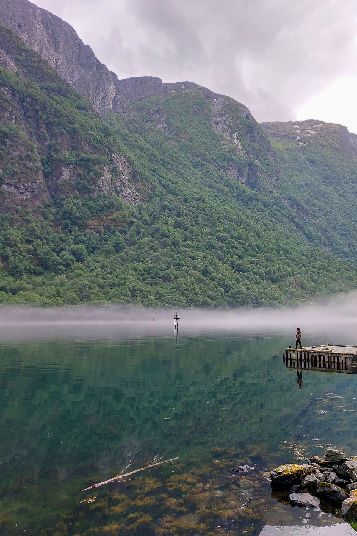 Nærøyfjord in Gudvangen Noorwegen