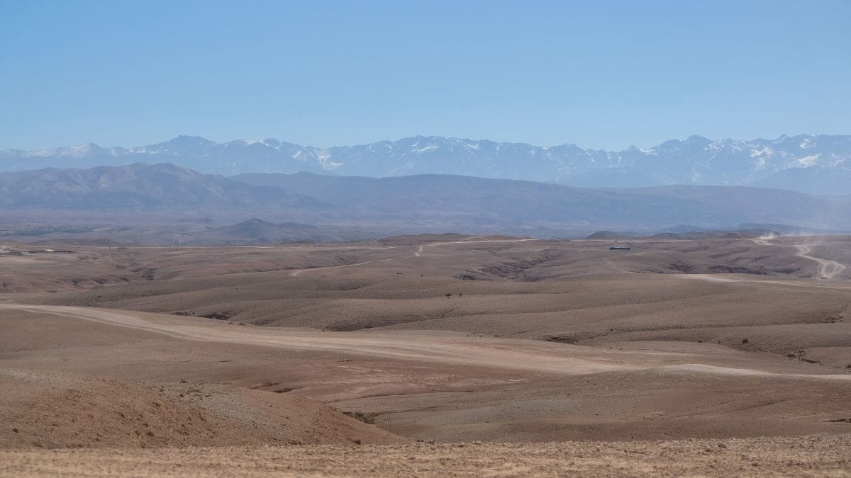 Uitzicht op het Atlasgebergte