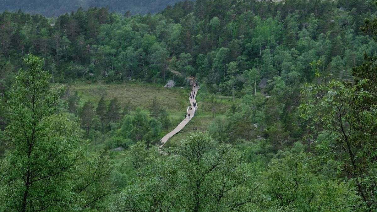 Wandelen naar Preikestolen