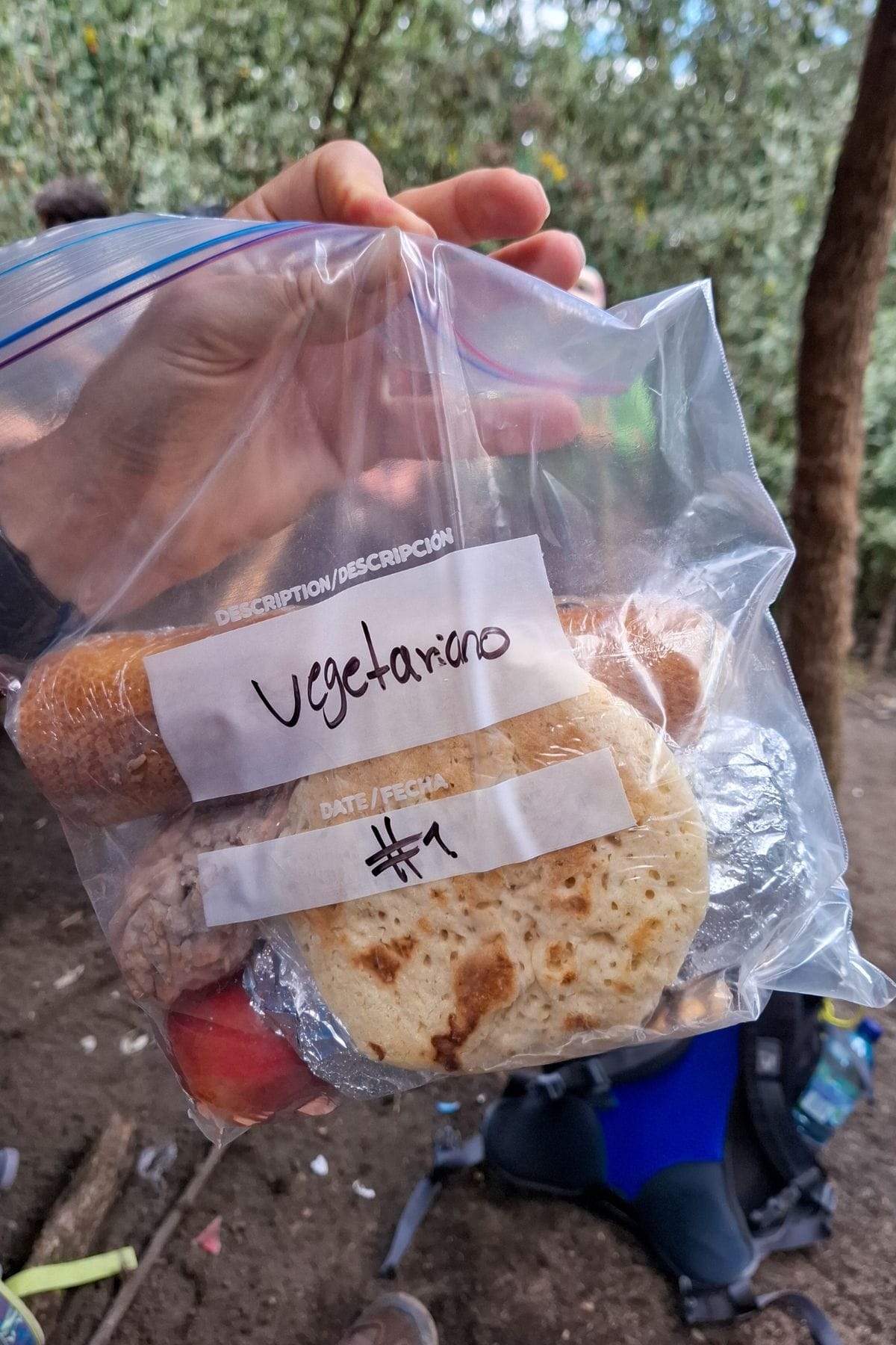 Lunch tijdens de Acatenango hike in Guatemala