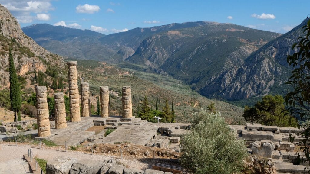 Orakel van Delphi in Griekenland